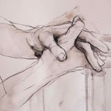 'MANGEL'  2016 - Installation - Charcoal,  wood ash on paper
